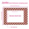 Adurself Halloween Wrapping Paper - 28 x 40 Pink Ghost Pumpkin Spiderweb Assorted Design, Folded Flat Gift Wrap Paper - 6 Jumbo Sheets for Halloween Birthday Holiday Trick or Treat Party Gift Bags Favors view 3