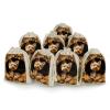 JWSDKNJ 8 Pcs Drawstring Gift Bags 4.9" X 6.7" Yorkshire Terrier in The Cave Jewelry Pouches Shiny Wedding Party Favor Bags Reusable for Party, Christmas, DIY Craft view 1