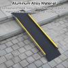 10in Aluminum Shed Ramps 2PCS, 39in, 47in, 59in Long Threshold Ramp 661Ib Capacity, Non-Slip Loading Ramps with Grit-Coated Surface Lightweight Sturdy(120cm/47in) view 3