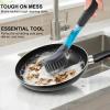 Usuit Soap Dispensing Dish Brush with Handle, 2 Pack, Dish Soap Brush, Built-in Soap Dispenser, Non-Slip Handle, Scrub Brush for Pots, Pans, Kitchen Brush, Refillable view 4