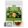 100 Premium Papaya Leaf Tea Bags, Made with 100% Natural Papaya Leaves, Free Wellness Tea, No Additives & Caffeine Free. view 1