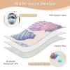 CuwrYet Waterproof Bed Pad Reusable Changing Pad Toddler Mattress Protector Large Pee Pad Baby Diaper Pad Soft Washable Liner Ocean Seashells view 3