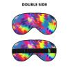 Tie Dye Pattern Print Adjustable Eye Mask for Blocking Out Lights Sweet Sleep Travel Relax Nap view 2
