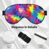 Tie Dye Pattern Print Adjustable Eye Mask for Blocking Out Lights Sweet Sleep Travel Relax Nap view 4