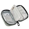Eyanle Tropical Palm Leaves Birds Flowers Travel Pill Organizer Case Box Container Weekly Portable Vitamin Medicine Holder Storage Bag with Zipper Removable view 2