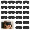 20Pcs Eye Mask Sleep Masks Bulk Blindfolds for Party Games with Adjustable Strap and Nose Pad for Women Men Kids, Black Blindfold for Kids view 1