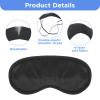 20Pcs Eye Mask Sleep Masks Bulk Blindfolds for Party Games with Adjustable Strap and Nose Pad for Women Men Kids, Black Blindfold for Kids view 3
