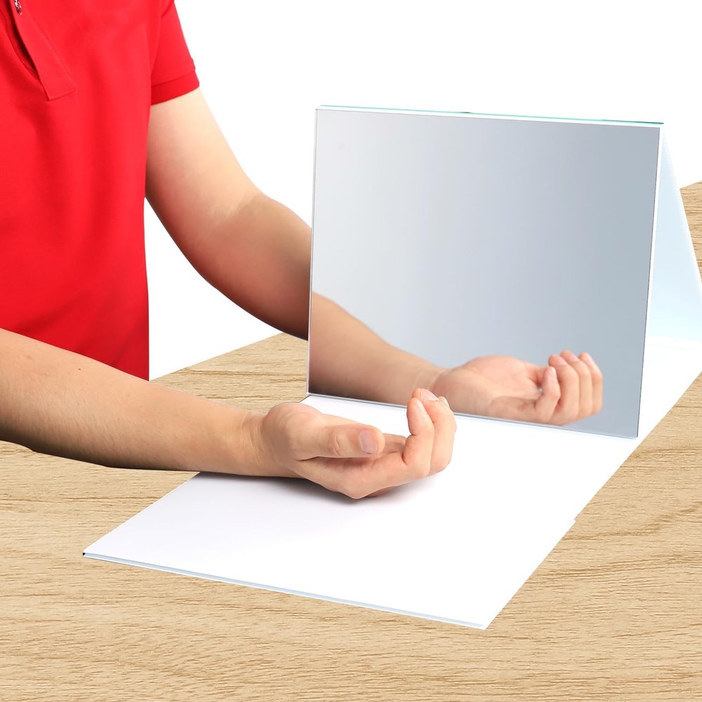 2 Pack Mirror Therapy Box Adjustable Foldable 2026 New,11.0211.81 Inch Large Visual Range | Portable with Storage Bag | Ideal for Stroke Patients' Hand & Arm Exercises Lightweight and Portable