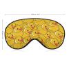 GregTins Cute Yellow Rubber Duck Sleep Mask for Women Men Soft Eye Masks Adjustable Blindfold Sleeping Shade Cover 8 X 4 Inch view 2