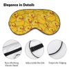GregTins Cute Yellow Rubber Duck Sleep Mask for Women Men Soft Eye Masks Adjustable Blindfold Sleeping Shade Cover 8 X 4 Inch view 3