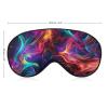 GregTins Colorful Rainbow Fire Flames Sleep Mask for Women Men Soft Eye Masks Adjustable Blindfold Sleeping Shade Cover 8 X 4 Inch view 2