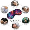 GregTins Colorful Rainbow Fire Flames Sleep Mask for Women Men Soft Eye Masks Adjustable Blindfold Sleeping Shade Cover 8 X 4 Inch view 4