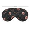 GregTins Bat Pinks Rose Halloween Sleep Mask for Women Men Soft Eye Masks Adjustable Blindfold Sleeping Shade Cover 8 X 4 Inch view 2