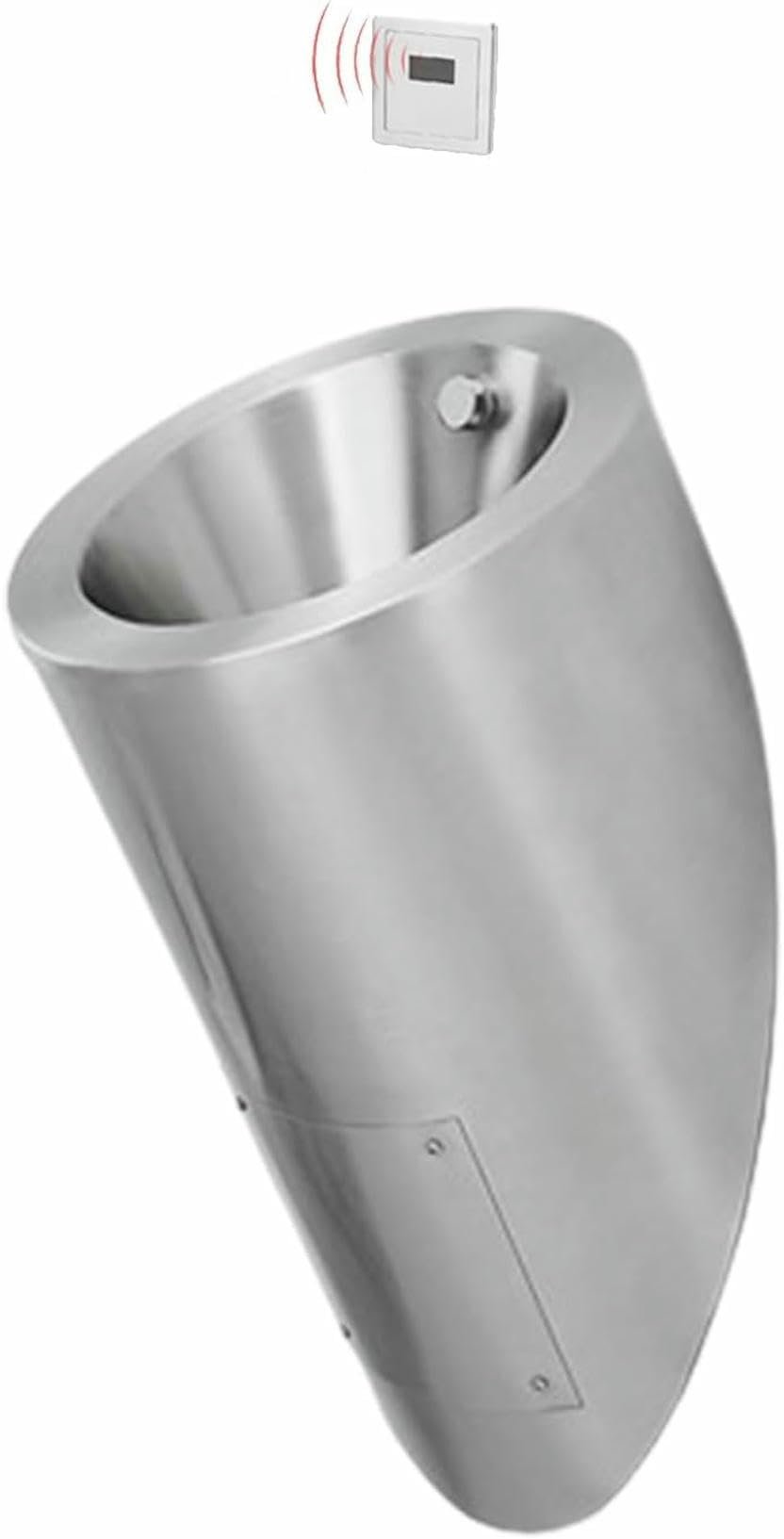 GFXYQPDNV Wall-Mounted Men's Flushing Urinal, 304 Stainless Steel urinals, Household/Commercial Adult Urinal Bathroom Toilet, Male Sanitary Ware Public Toilet Urinal