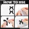 120 Pcs Mini Black Bows for Crafts with Self-Adhesive Dots, 1.57" Small Satin Ribbon Bows for Gift Wrapping Cake Decorations Sewing Scrapbook Card Making Wedding Bow Party Decoration view 3