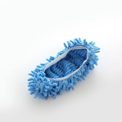 10 PCS 5 Pairs Dust Duster Mop Slippers Shoes Cover, Multi Function Washable Microfiber Foot Socks Floor Cleaning Shoes Cover for House Kitchen Office(Blue)