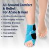 Ankle Ice Pack Wrap for Foot Heel Pain Relief and Swelling Reusable Gel Cold Hot Packs for Achilles Tendonitis Plantar Fasciitis Sprained Swollen Feet Surgery Recovery Sports Injury(Blue,1pcs) view 3