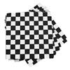 40 Pcs 33 x 33cm Checkered Paper Dinner Napkins Black and White Plaid Napkins Race Car Birthday Napkins Racing Car Party Napkins Decorative Cocktail Napkins Game Day Themed Party Decorations view 1