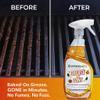 GREENEZ GREASE-BE-GONE | Citrus-Powered Kitchen Degreaser Spray | Dissolves Baked-On Grease & Oil | Pure & Safe Formula for Ovens, Stoves, Air Fryers, BBQ Grills | No Fumes or Odors (23 oz) view 3