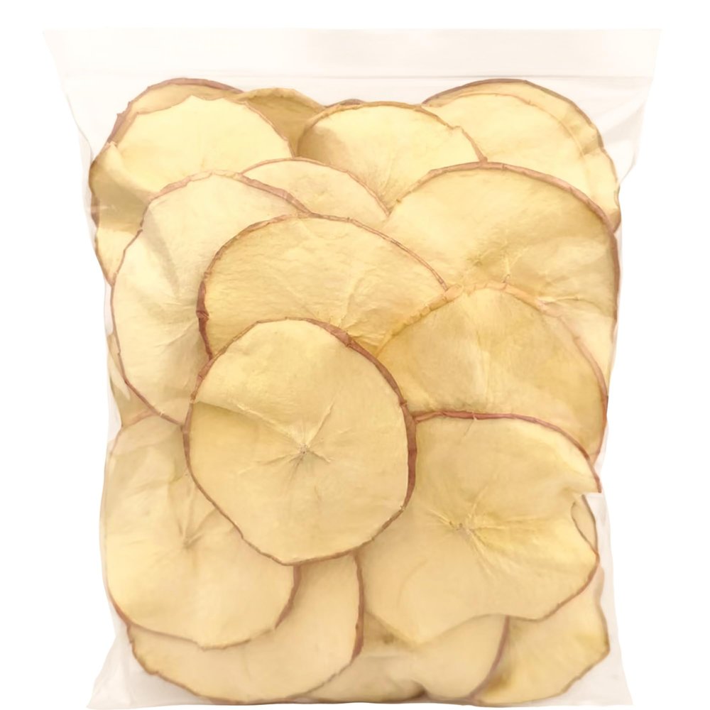 Apple Slices-Dried Apples, 300g/10.58oz, Apple chips, Fuji Apples, No Added, Guilt-free, Clean Snack | Chewy & Tender | Naturally Sweet & apple Aroma, Travel Nutrition Boost, Low-cal, Aids Digestion