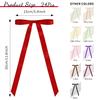 24 Pieces Satin Ribbon Bows 6 x 12 Inch Large Twist Tie Christmas Bow for Gift Wrapping Bottle Balloon Treat Bag DIY Craft Wedding Bridal Baby Shower Birthday Party Decoration (Red) view 2