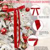 24 Pieces Satin Ribbon Bows 6 x 12 Inch Large Twist Tie Christmas Bow for Gift Wrapping Bottle Balloon Treat Bag DIY Craft Wedding Bridal Baby Shower Birthday Party Decoration (Red) view 3