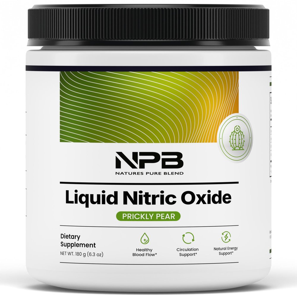Nature's Pure Blend Liquid Nitric Oxide Supplement for Men L-Arginine Powder Nitric Oxide Booster & Circulation Supplement Blood Flow Support, L Arginine and L Citrulline 5000MG (Prickly Pear)