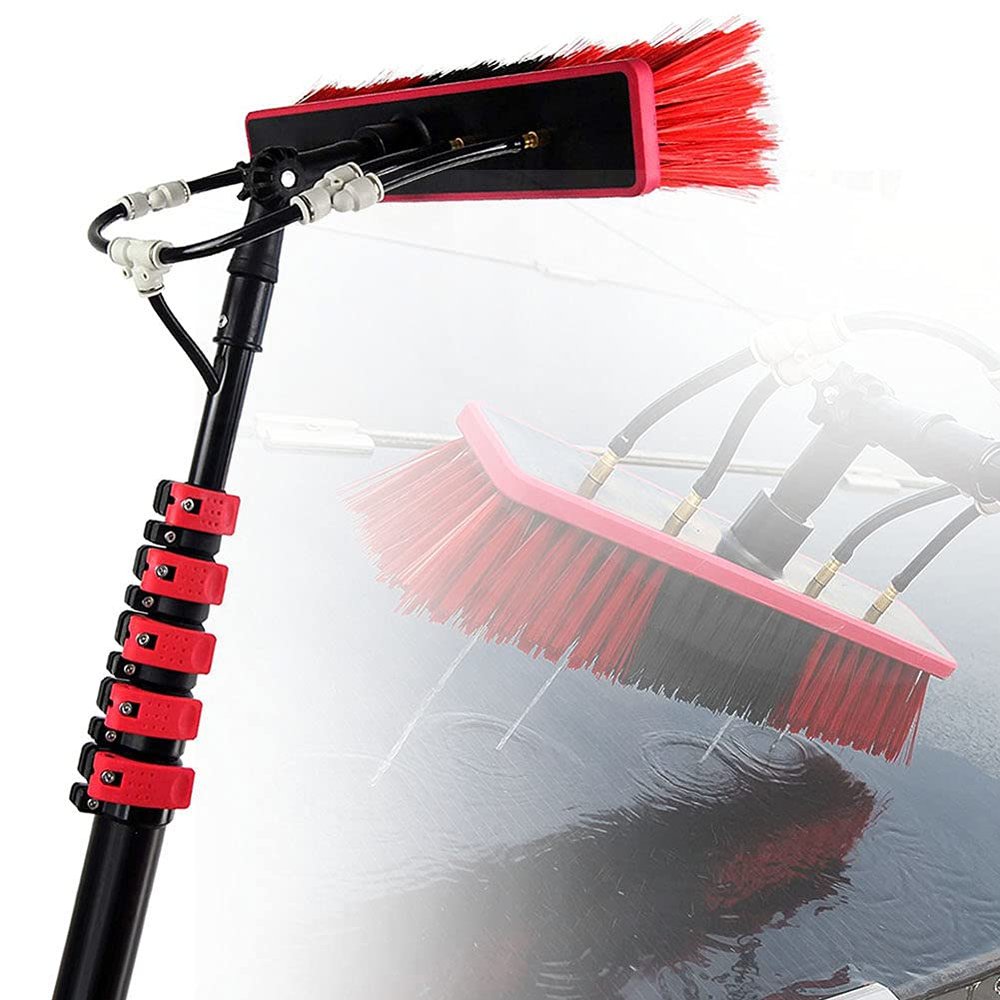 WXPWAMZ Window Cleaner with Telescopic Handle Professional, Telescopic Rod Water-Bearing, 3.6M-11M for Solar Systems and Windows Window Cleaning Window Brush Washing Brush Glass Cleaning