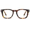 FancyFlower Square Reading Glasses for Women&Men - Acetate Tortoise - Tuscan +2.25 Readers Chic & Modern Design FF-5748 view 1