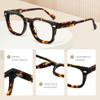 FancyFlower Square Reading Glasses for Women&Men - Acetate Tortoise - Tuscan +2.25 Readers Chic & Modern Design FF-5748 view 4
