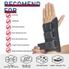UNHER Carpal Tunnel Wrist Brace Night Support Fit for Work, Pain Relief Wrist Splint for Tendonitis, Sprain, Strain, Rigid Hand Brace for Arthritis for Women and Men Left Hand (M/L)-Black view 3