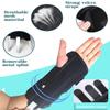 UNHER Carpal Tunnel Wrist Brace Night Support Fit for Work, Pain Relief Wrist Splint for Tendonitis, Sprain, Strain, Rigid Hand Brace for Arthritis for Women and Men Left Hand (M/L)-Black view 4