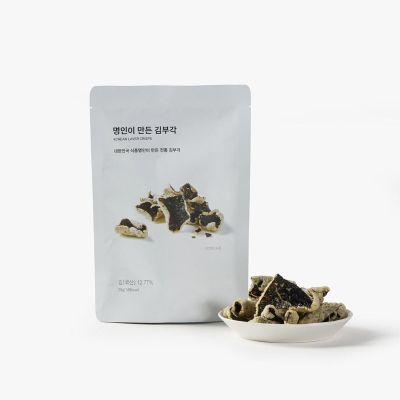 BE:TREND JAJU Korean Seaweed Crisps Traditional Crispy Laver Snack with Sticky Rice, Light & Crunchy, Gluten-Free, Vegan, Healthy Asian Snack
