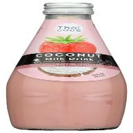 Thai Coco Bev Coconut NDC Strawberry 9.81 fl oz (Pack of 12)