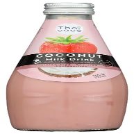 Thai Coco Bev Coconut NDC Strawberry 9.81 fl oz (Pack of 12)