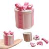 3d Annoying Gift Box,Annoying Screw-Top Puzzle With Bow Hidden Compartment Adults Prank Screw For Holiday Novelty Desktop Decoration Boxs (Pink) view 4