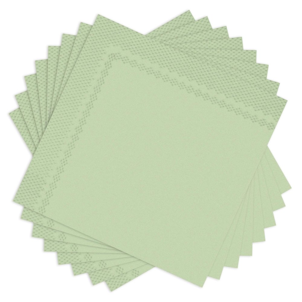 160 Count Green Disposable Dinner Napkins, 13 X 13 In Ideal For Weddings, Birthdays, Showers, Guest Towels, Finesse Table Decorating For Parties And Holidays