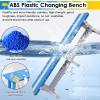 Shower Bench, Public Dressing Room Changing Bench School Bathhouse Gym Bathroom Non-Slip Clothing Stool Shoe Chair view 3