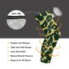 siphylline Yellow Black Leopard Print knee brace sleeve (Pack of 2) Joint Pain Relief knee compression sleeves for Baseball, Gardening, Gardening, Soccer view 3
