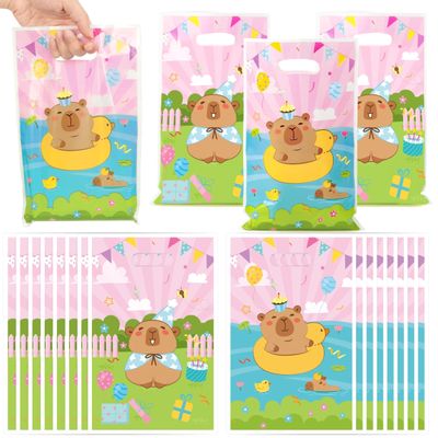 ArianQicult 50 Pack Animals Party Favor Bags for Kids Boys Girls