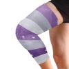 siphylline American Flag Lilac and Silver Gray knee support brace (Pack of 2) Flexible and Wicking exercise knee pad for Gym, Dance, Skiing, Skateboard view 2