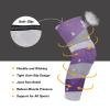siphylline American Flag Lilac and Silver Gray knee support brace (Pack of 2) Flexible and Wicking exercise knee pad for Gym, Dance, Skiing, Skateboard view 3