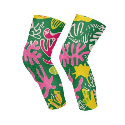 Green Corals elastic knee brace for women (Pack of 2) Relieve Muscle Pressure knee protection for men for Hiking, Cycling, Skiing, Gym