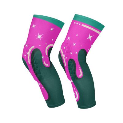 siphylline Graffiti Art Peach Green compression knee brace for women (Pack of 2) Joint Pain Relief knee pad sleeve for Daily Use, Work, Skateboard, Bike