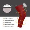 Dark Red Solid Color Pure Plain knee support brace (Pack of 2) Joint Pain Relief knee pads for men for Scooter, Gardening, Scooter, Cycling view 3