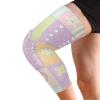 Patchwork Pastel Spring knee compression brace (A pair) Support for All Sports knee sleeves for men sports for Bike, Walking, Gardening, Skateboard view 2
