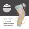 Patchwork Pastel Spring knee compression brace (A pair) Support for All Sports knee sleeves for men sports for Bike, Walking, Gardening, Skateboard view 3