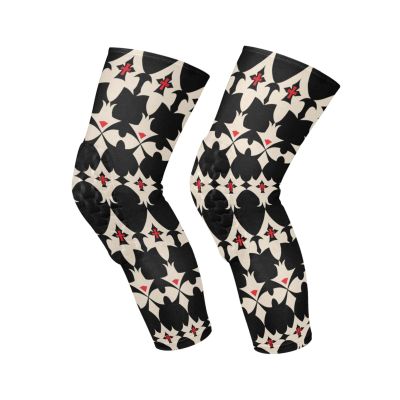 Maltese Cross White Red Peach knee stabilizer brace for men (2 pack) Support for All Sports knee protection for men for Scooter, Bike, Skating, Walking