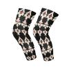 Maltese Cross White Red Peach knee stabilizer brace for men (2 pack) Support for All Sports knee protection for men for Scooter, Bike, Skating, Walking view 1