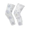 siphylline Cartoon Warm Family Snowflakes White Blue knee brace women (Pack of 2) Relieve Muscle Pressure knee pads for Hiking, Daily Use, football, Wrestling view 1